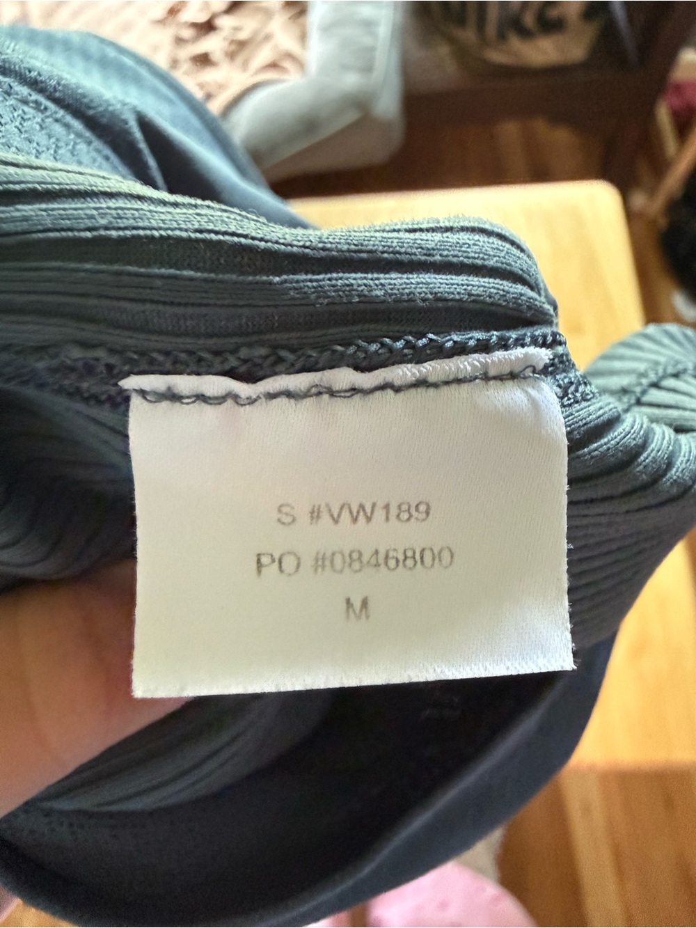 Like new Vuori Ribbed Blue Strappy Tank Top size M with lined bra - Picture 2 of 6